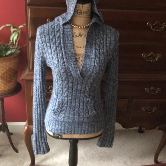 Rue 21 v neck sweater in two tones of blue! - Picture 4 of 5